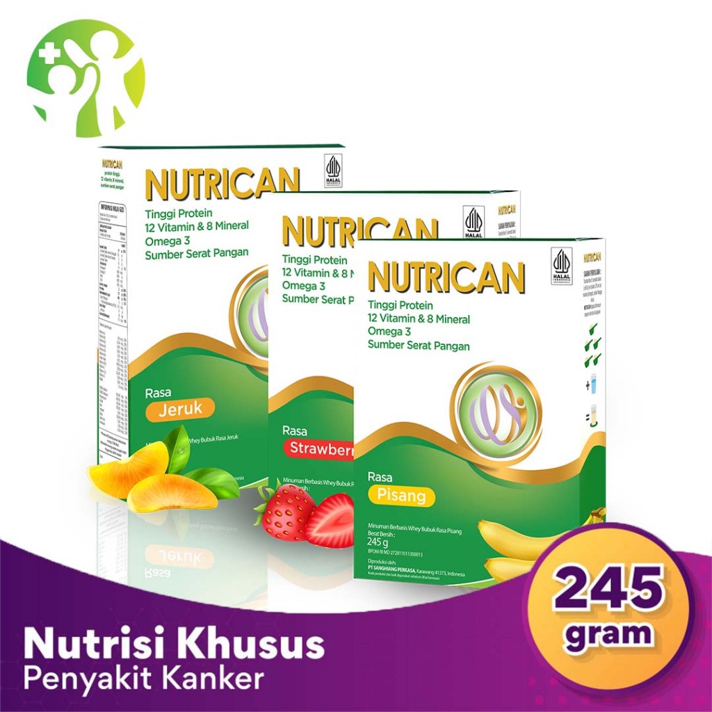 

Nutrican Strawberry 245 gr - Meningkatkan Nafsu Makan Pasien Kanker