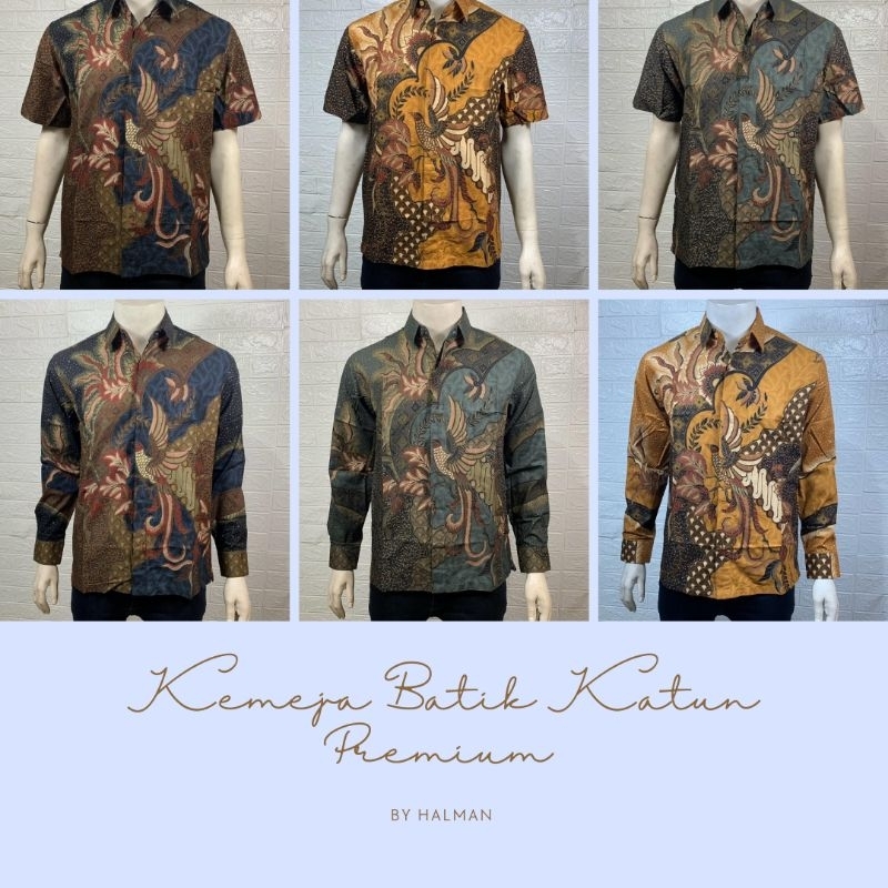 KEMEJA PRIA BATIK HALMAN KATUN PREMIUM 8375