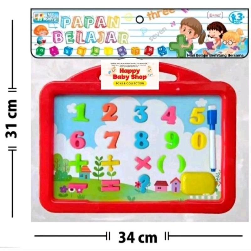 

Papan Tulis Belajar Magnet White Board MC Ship