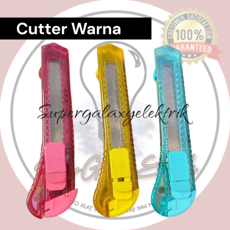 

Cutter Warna-warni/Cutter Transparan/Cutter Bening/Cutter/Alat potong