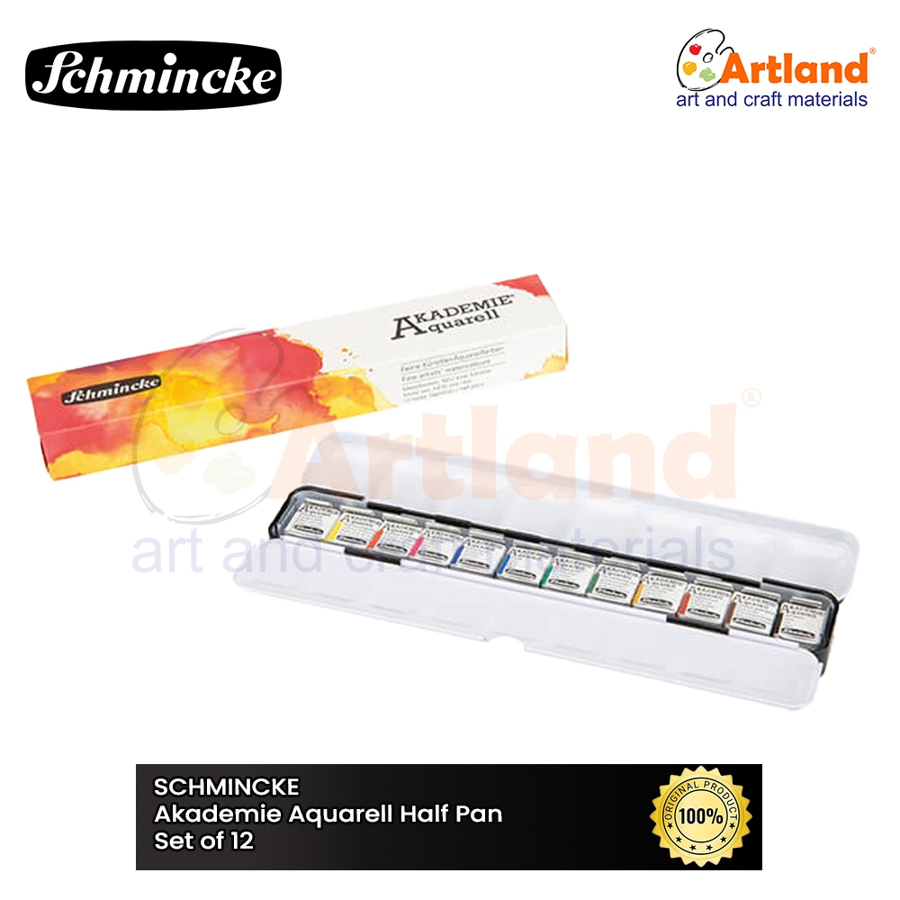 

Schmincke Akademie Watercolour Half Pans Set of 12