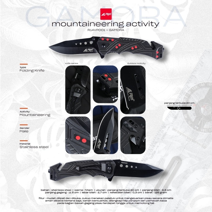 Pisau Gamora Knife Arei Outdoorgear