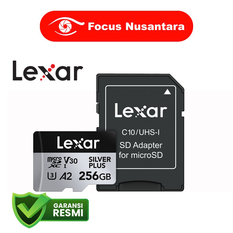 LEXAR Professional Silver Plus Micro 256GB / 128 GB / Micro SD 64GB SDXC UHS-I Memory Card R 205MB/S