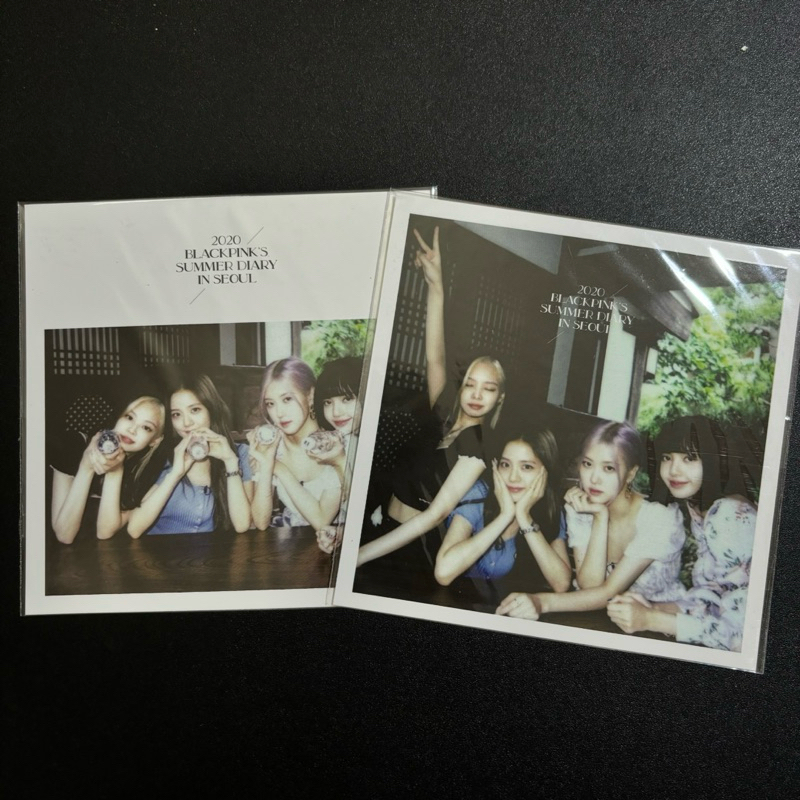 PHOTOCARD + POLAROID LARGE SUMMER DIARY 2020 BLACKPINK (LISA, JENNIE, ROSE, JISOO)