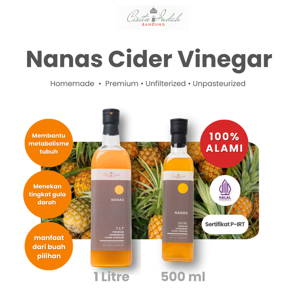 

Cuka Nanas Cisitu Indah - Pinapple Cider Vinegar