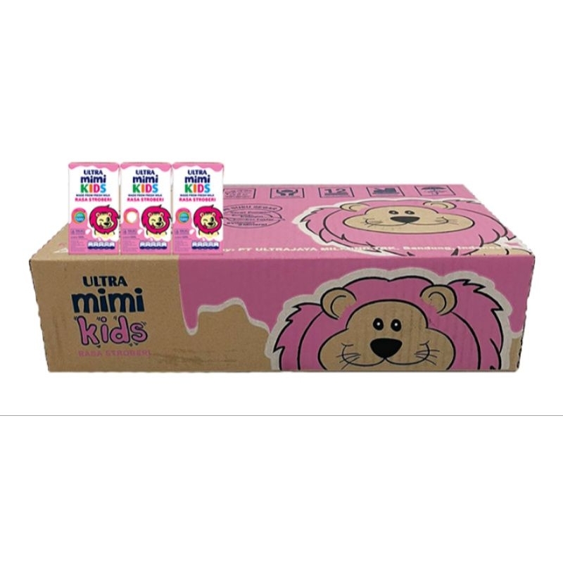 

ULTRA Mimi Kids Susu UHT Stroberi 40 pcs x 125 ml - harga untuk 1 karton