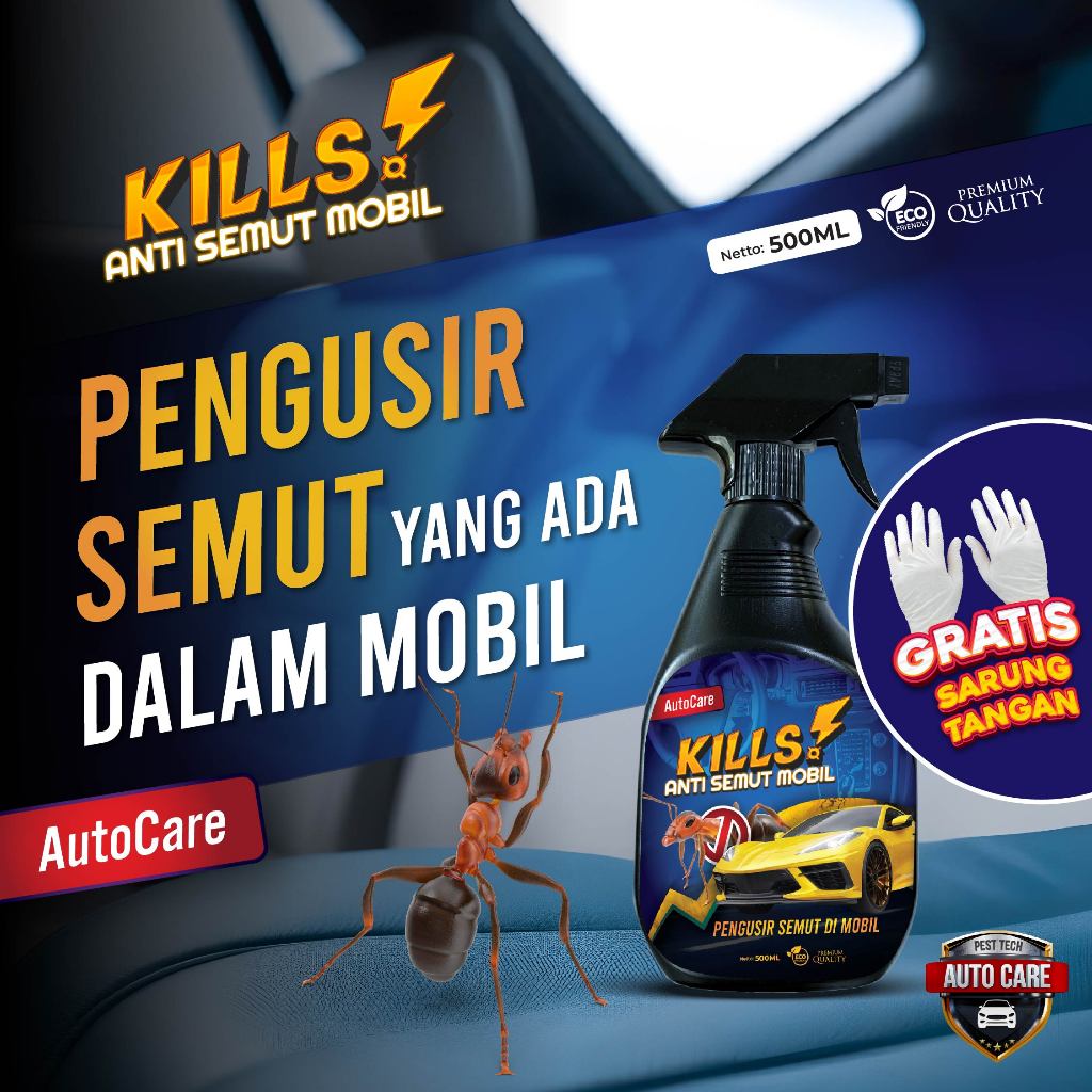 KILLS ANTI SEMUT DI DALAM MOBIL | AMPUH USIR SEMUT | ANTI SEMUT AMPUH | GARANSI UANG KEMBALI