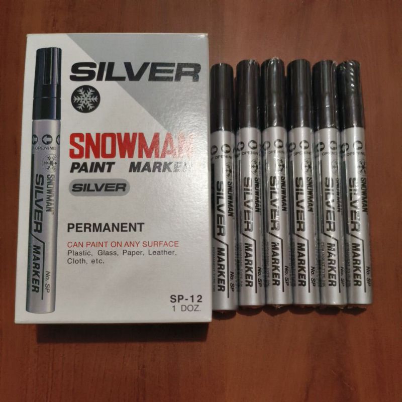

Spidol Snowman Paint Marker Silver (SP-12)