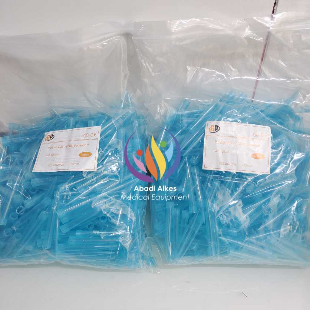BLUE TIPS EPPENDORF 100 UL ISI 500PCS | PIPET TIP 1000 UL | MERK GP ISI 500 PCS