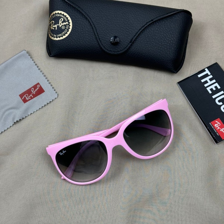 Kacamata Rayban RB4126 Cats 1000 Pink Size 57 Second Original