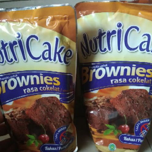 

2 PICIS BROWNIES KUKUS/PANGGANG COKELAT NUTRICAKE TERBAIK 230 GRAM