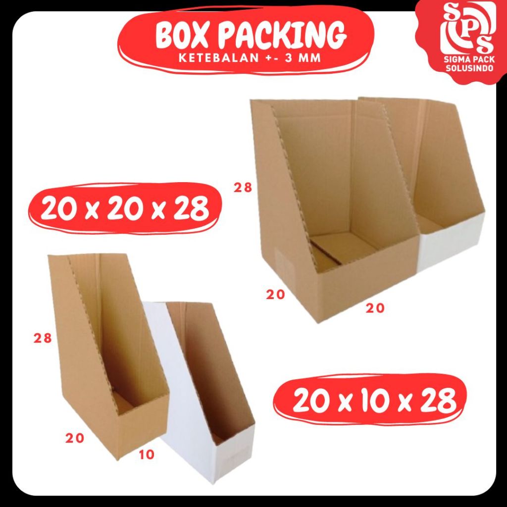 

Box 20x20x28 / 20x10x28 Box Rak Kecil/Besar Box File Packing Kotak Warna Kemasan Karton File Dokumen Kantor Fix
