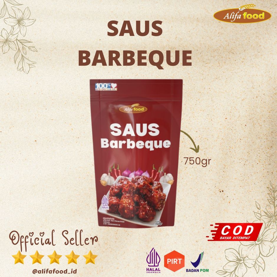 

ALIFA FOOD - Saus Barbeque, Saos BBQ, Saos Varian BBQ, 750gr
