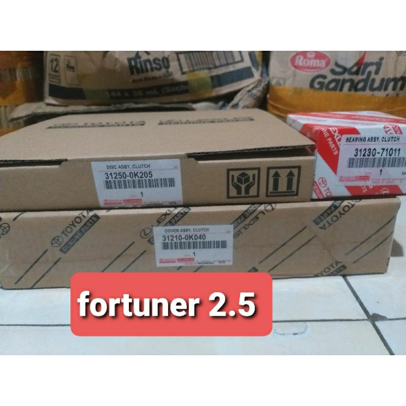 kopling set fortuner 2.5