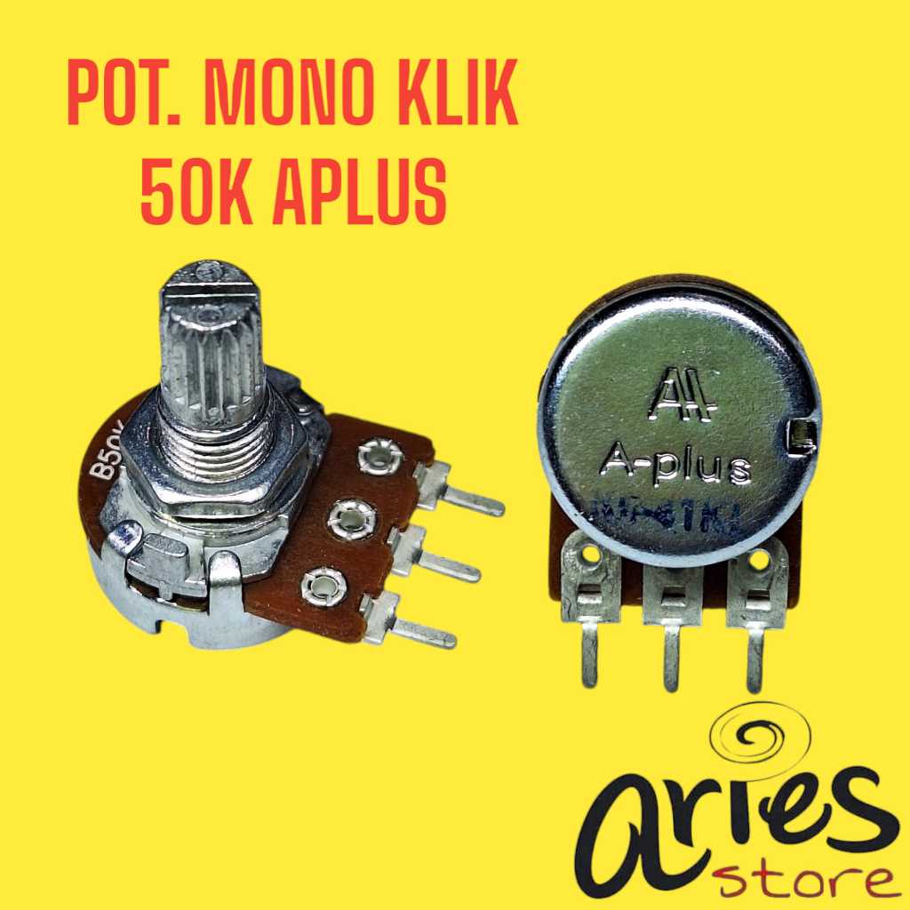 POTENSIO MONO KLIK AS PENDEK 50K