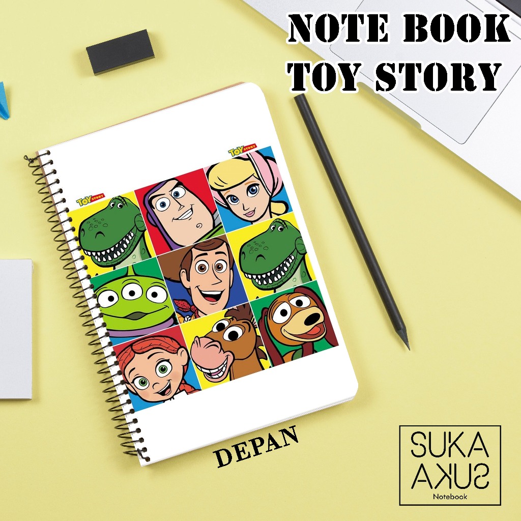 

Notebook Jurnal Buku TOY STORY ukran a6 dan a5