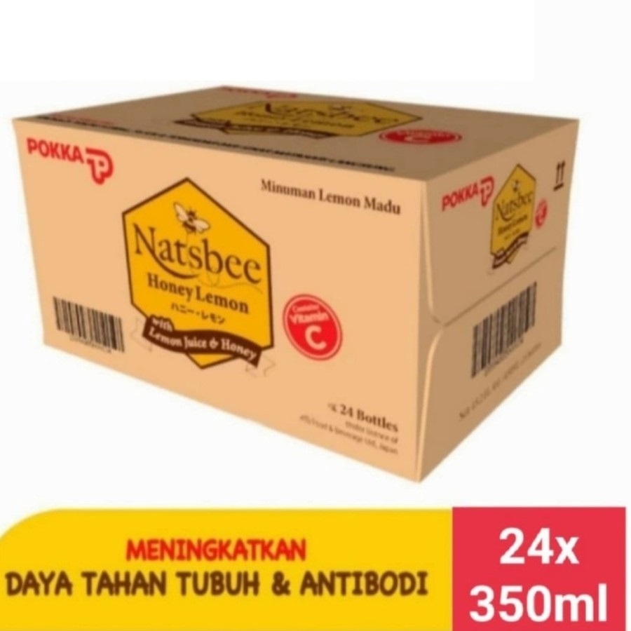 

Natsbee Honey Lemon Minuman Madu Lemon 350ml 1 Dus isi 24 pcs