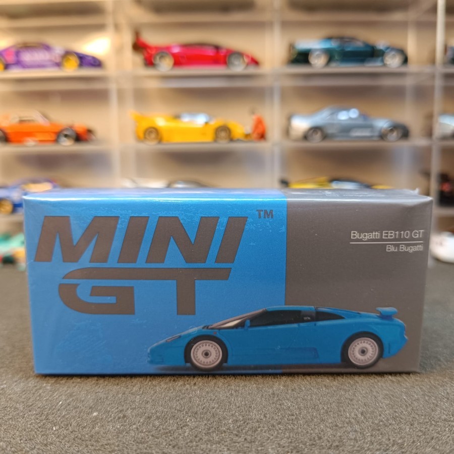 Mini GT 644 Bugatti EB110 Gt Blu Mini GT