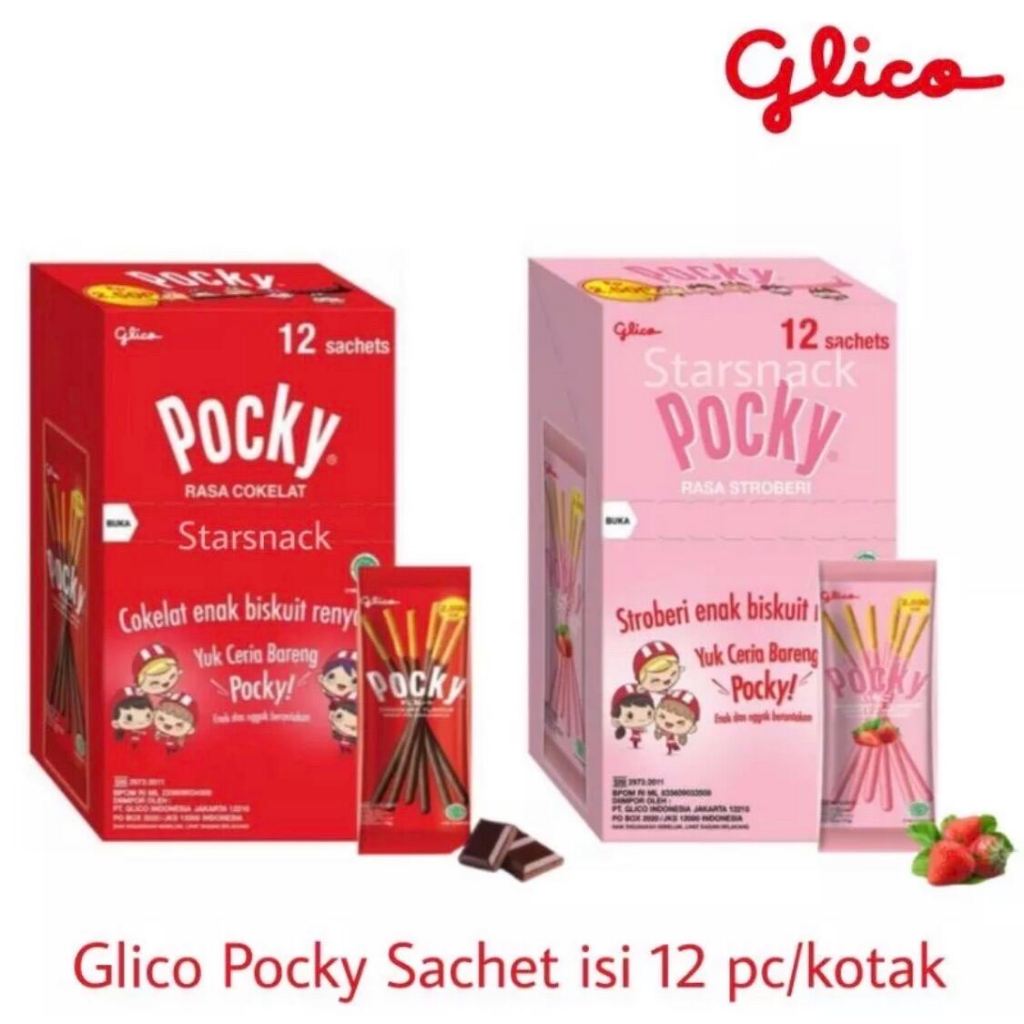 

1 Dus Pocky Sachet 12gr / 1 Karton isi 12box