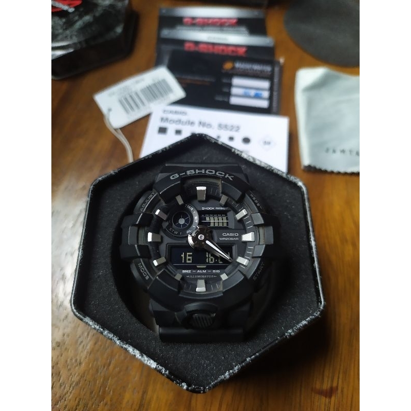 Gshock GA-700-1BDR bekas/second original