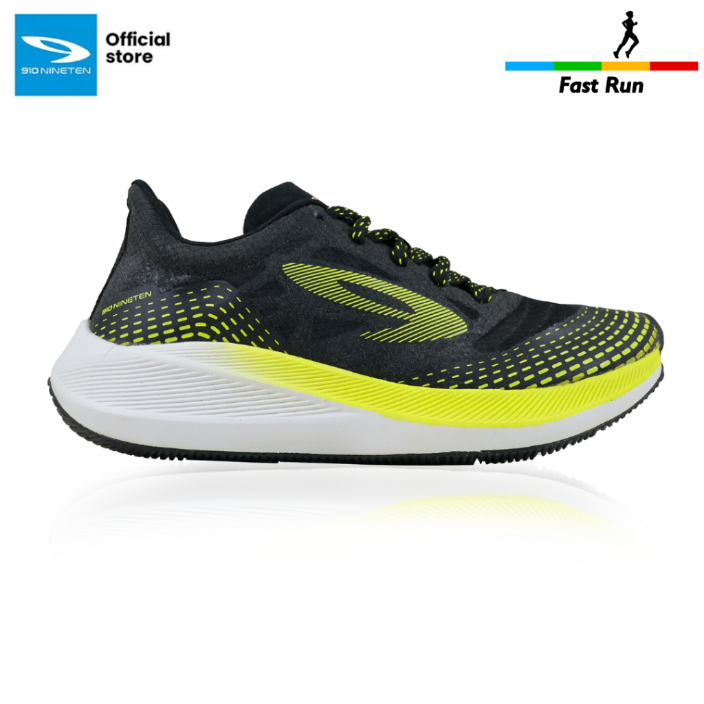 910 Nineten Haze 1.5 Sepatu Lari - HITAM/HIJAU/NEON/PUTIH