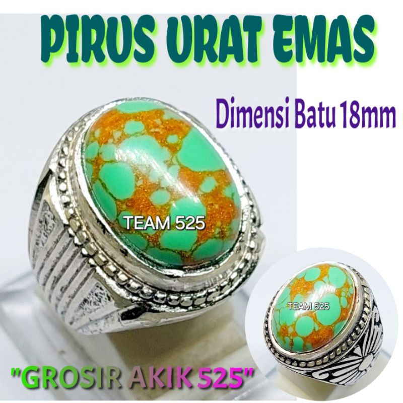 cincin pirus persia hijau urat as ceplok kuro