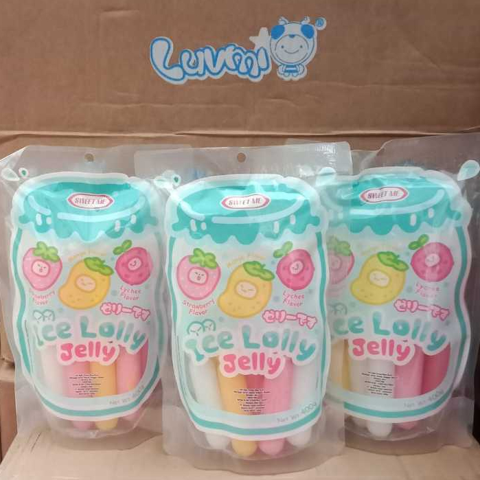

ICE LOLLY JELLY MIX FLAVOR STRAWBERRY LYCHEE MANGO 400 GR