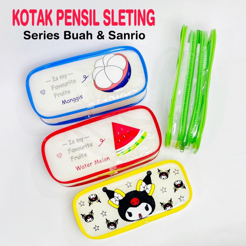

HD Kotak Penyimpanan Pensil Motif Sanrio / Pencil Case Zipper / Tempat Pensil