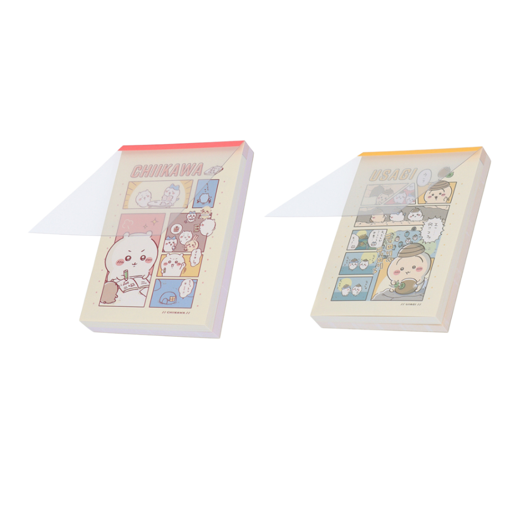 

Mini Memo Pad Chiikawa Comic Scene Hachiware Usagi Momonga Furuhonya Rakko Kurimanju Shisa Note