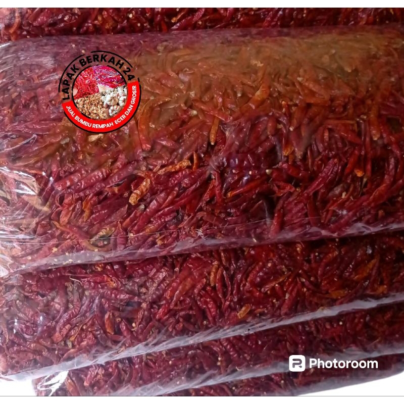 

( 5kg ) CABE RAWIT TEJA CAPLAK KERING TANPA TANGKAI