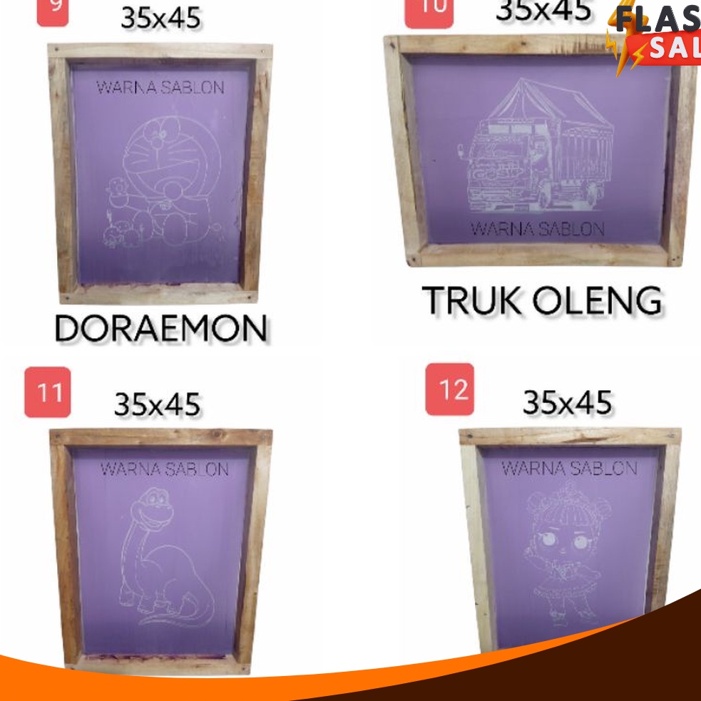 

PROMO BRAND Screen Cetakan sablon sterofoam siap pakai 35 x 45