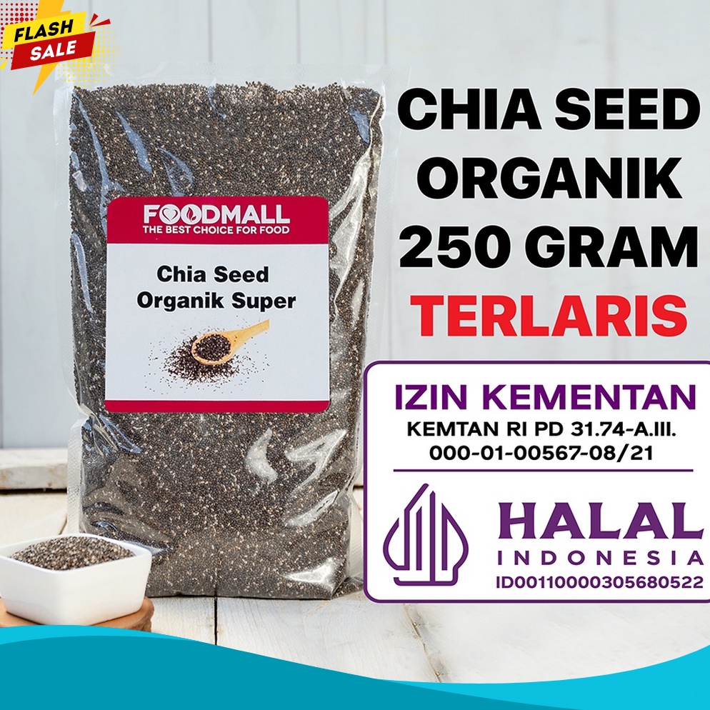 

SERBA MURAH Organic Chia Seed Biji Chia 25 Gram Organik