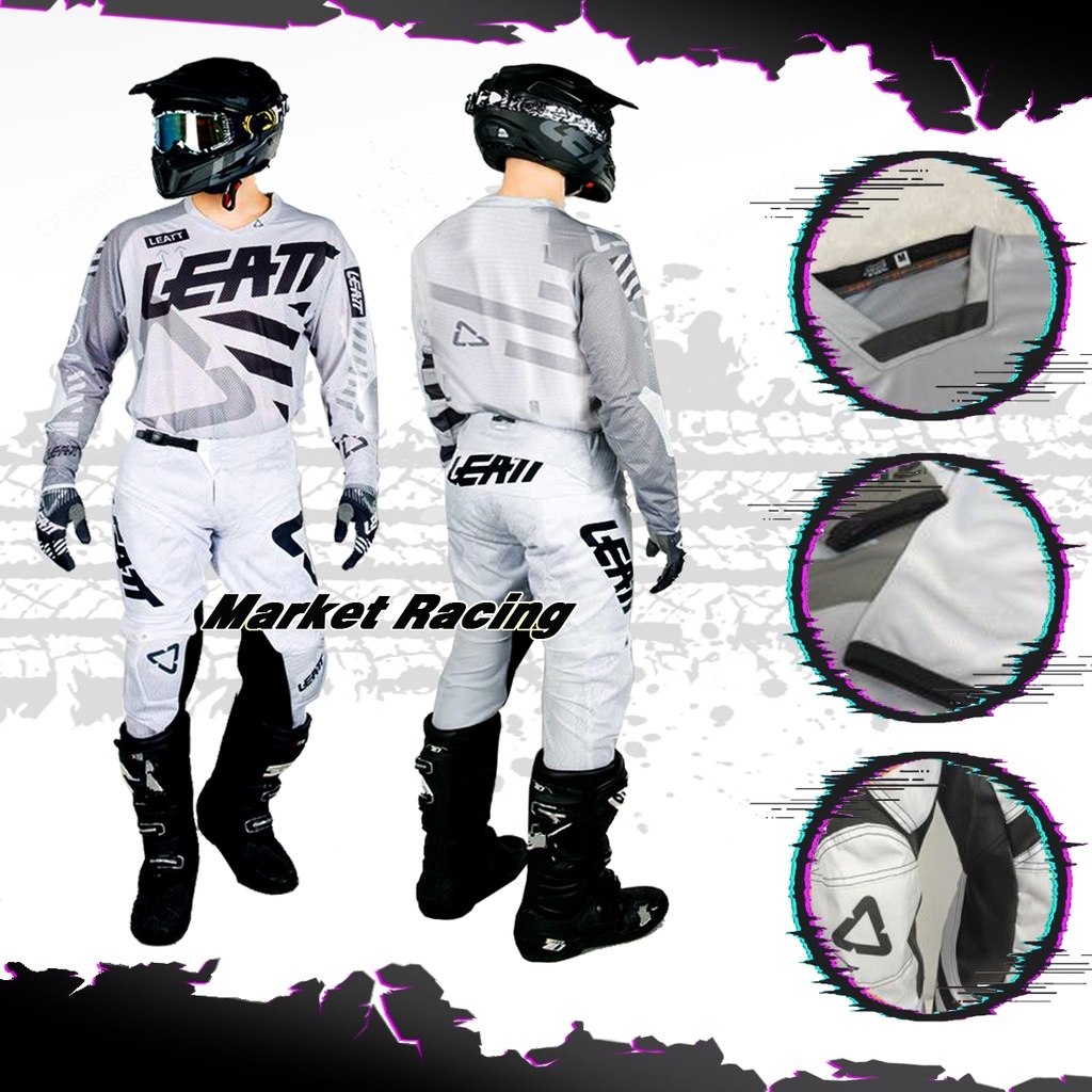jersey trail Tshirt Pakaian Kaos baju abu grey black hitam celana motor cross tril trabas set motocr