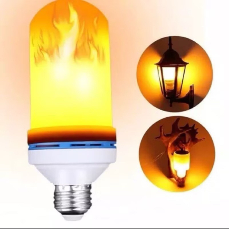 Lampu Api Obor Taman Bergerak Berkobar Led  E27 220V Okasiwa