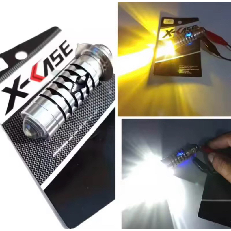 Lampu LED H6 Laser Senja Biru / Lampu Utama LED H6 Laser Universal