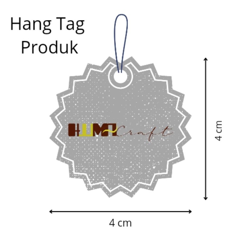 

Hang Tag Produk 4 cm Isi 120 lembar Free Desain