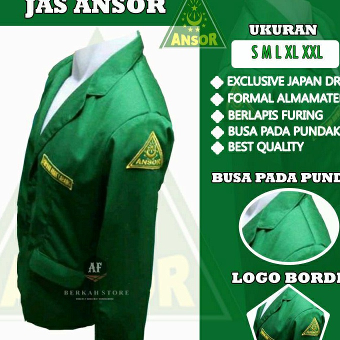 Terbaik Jas Ansor Lengan Panjang Seragam Ansor NU