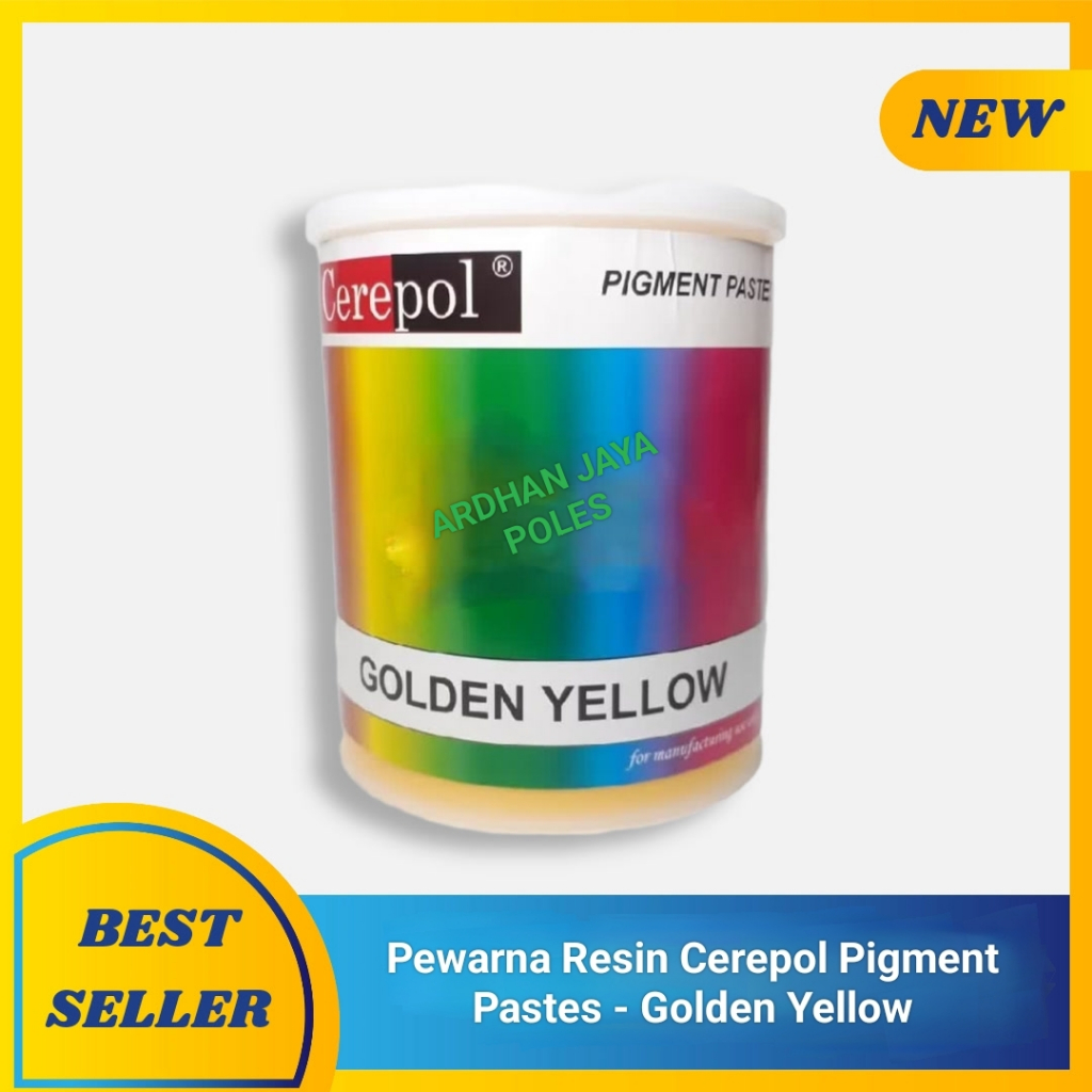 

Cerepol Pigment Pastes Cair Pewarna Resin Fiberglass - Golden Yellow