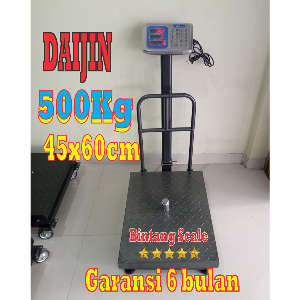 Timbangan duduk digital 500kg / timbangan duduk lantai / timbangan barang digital 500kg