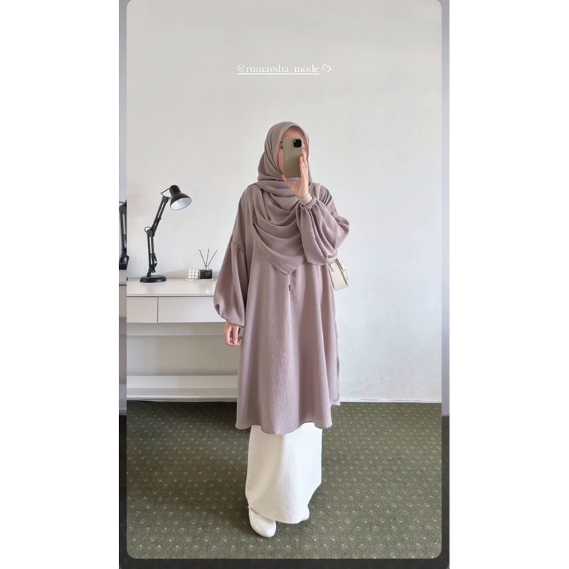 Mihrimah Tunik by rumayshamode||Tunik Kekinian||Outfit Kuliah||Outfit Kerja||Outfit Kondangan||dll