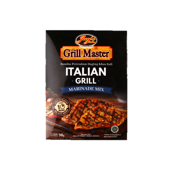 

Bumbu instan marinasi daging Italian halal Jays Jay's Kitchen Grill Master 30 gram (Pack)