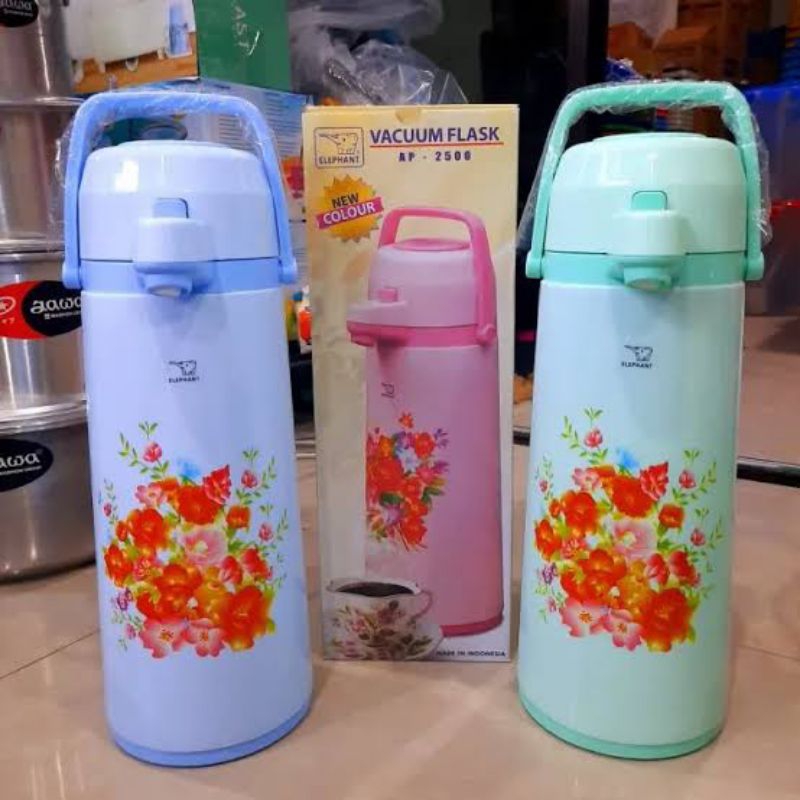ELEPHANT-Termos pencet air panas 2,5 Liter/Termos pompa air panas 2,5 Liter AP 2500