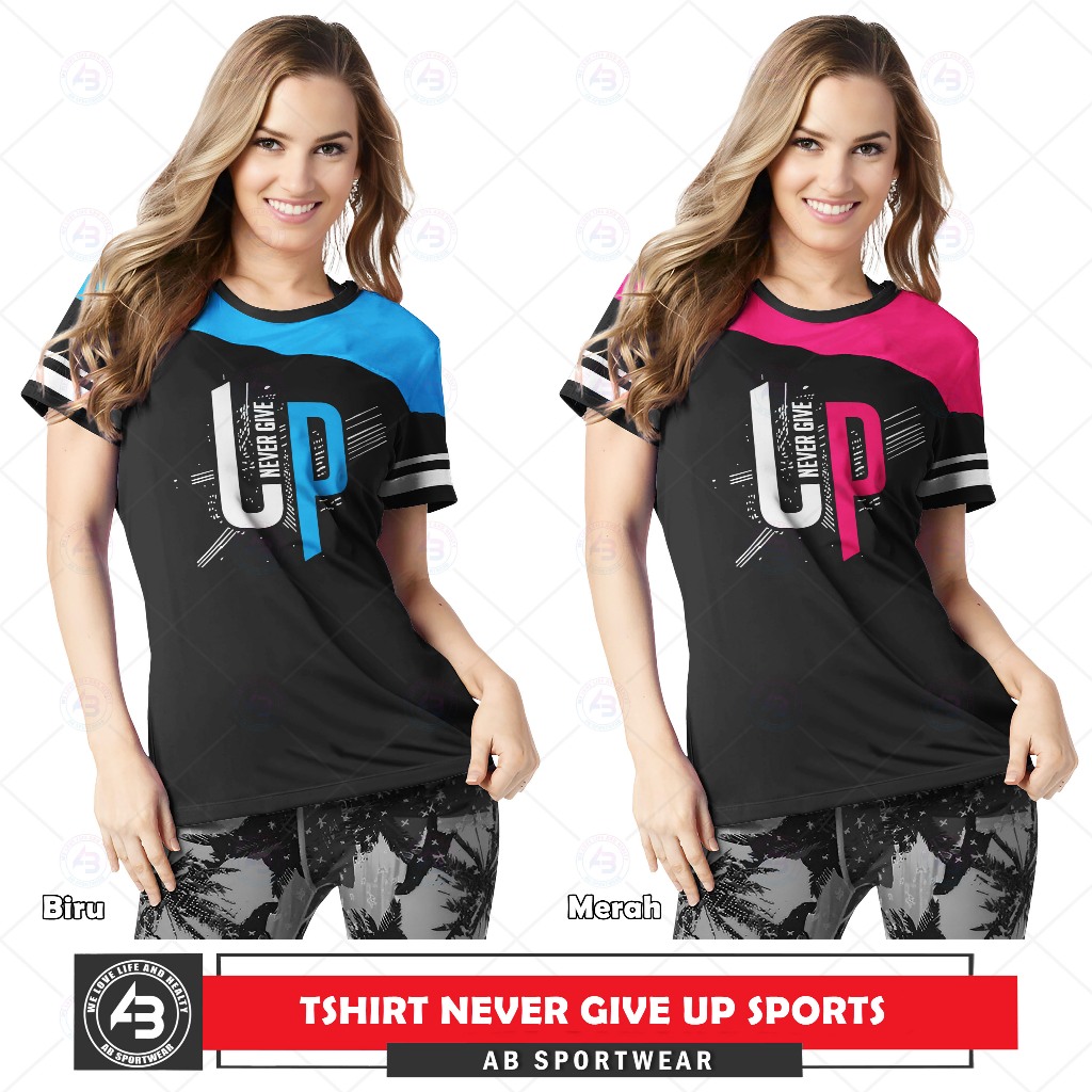 Tshirt Never Give Up AB SPORTWEAR