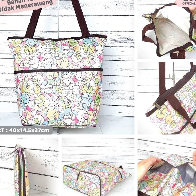 Tawaran Tas Belanja Lipat  Tas Belanja Lipat Resleting  Tas Belanja Lipat  Shopping Bag Lipat  Tas L