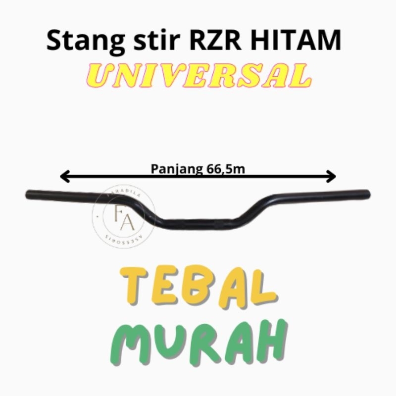 PROMO PROMO Stang RZR hitam universal semua motor/variasi motor stang RZR/stang RZR universal/stang 