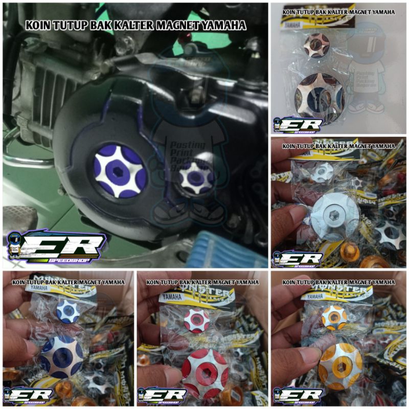 Koin tutup magnet yamaha cnc koin bak kalter magnet yamaha cnc variasi vega jupiter vixion