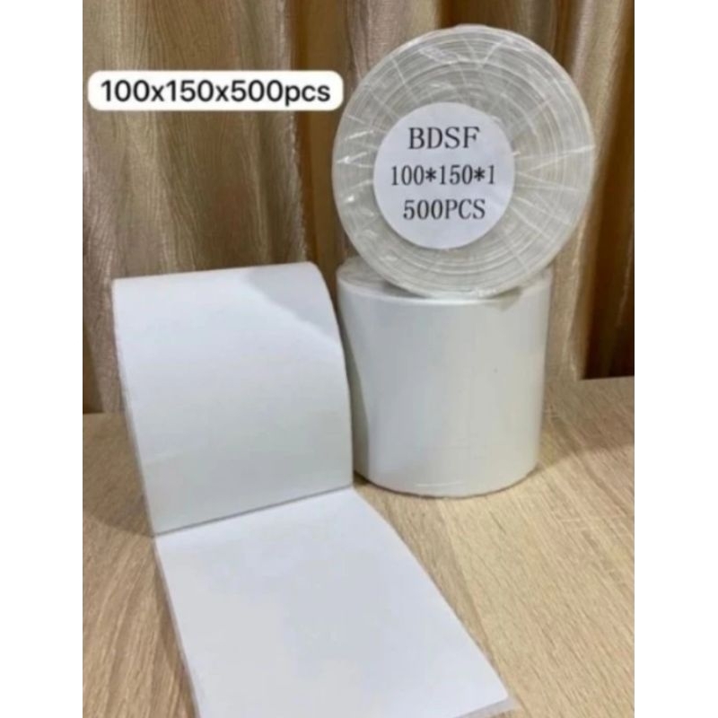 

KERTAS LABEL THERMAL UK 100*150MM x 500 lembar