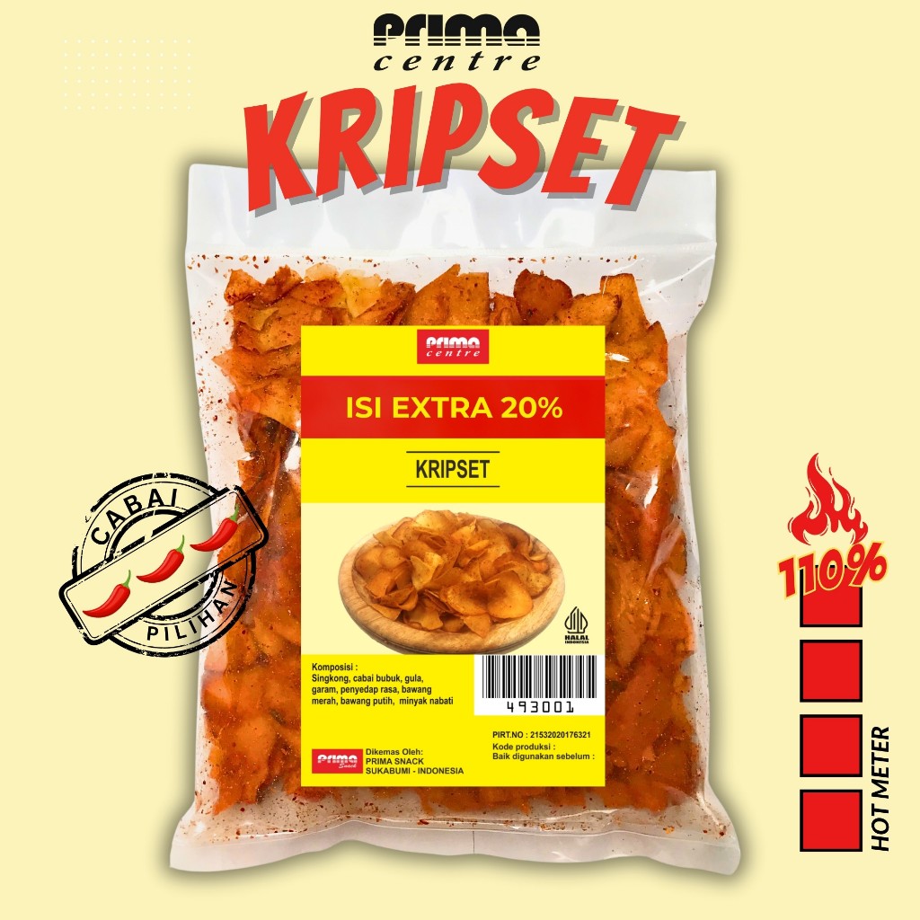 

(PS3) KRIPSET 105g / KERIPIK SINGKONG PEDAS SUKABUMI