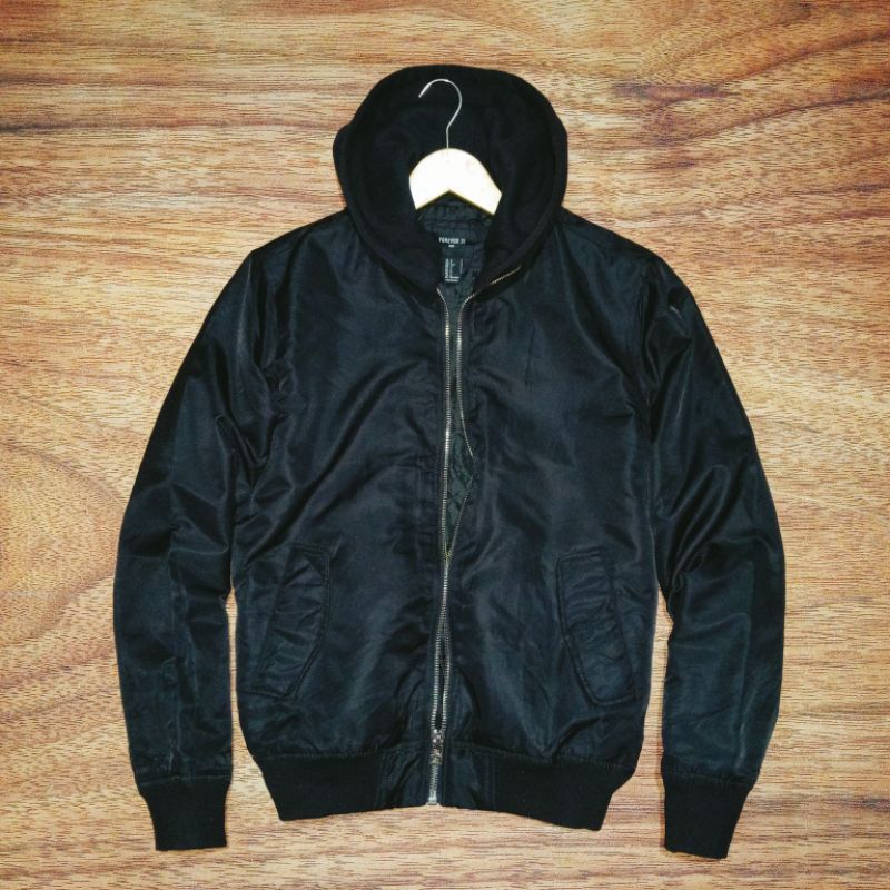 jaket bomber Hoodie/forever 21