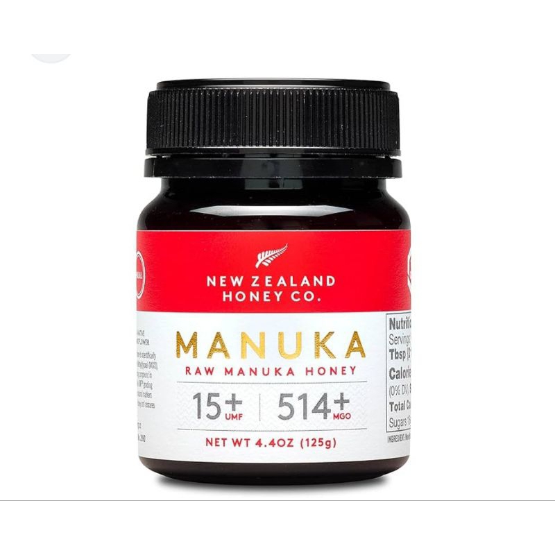 

manuka honey/raw manuka honey 15+ Umf/514+ mgo/asli new zealand/125g